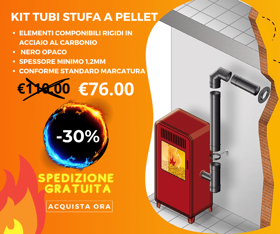 kit tubi per stufe a pellet